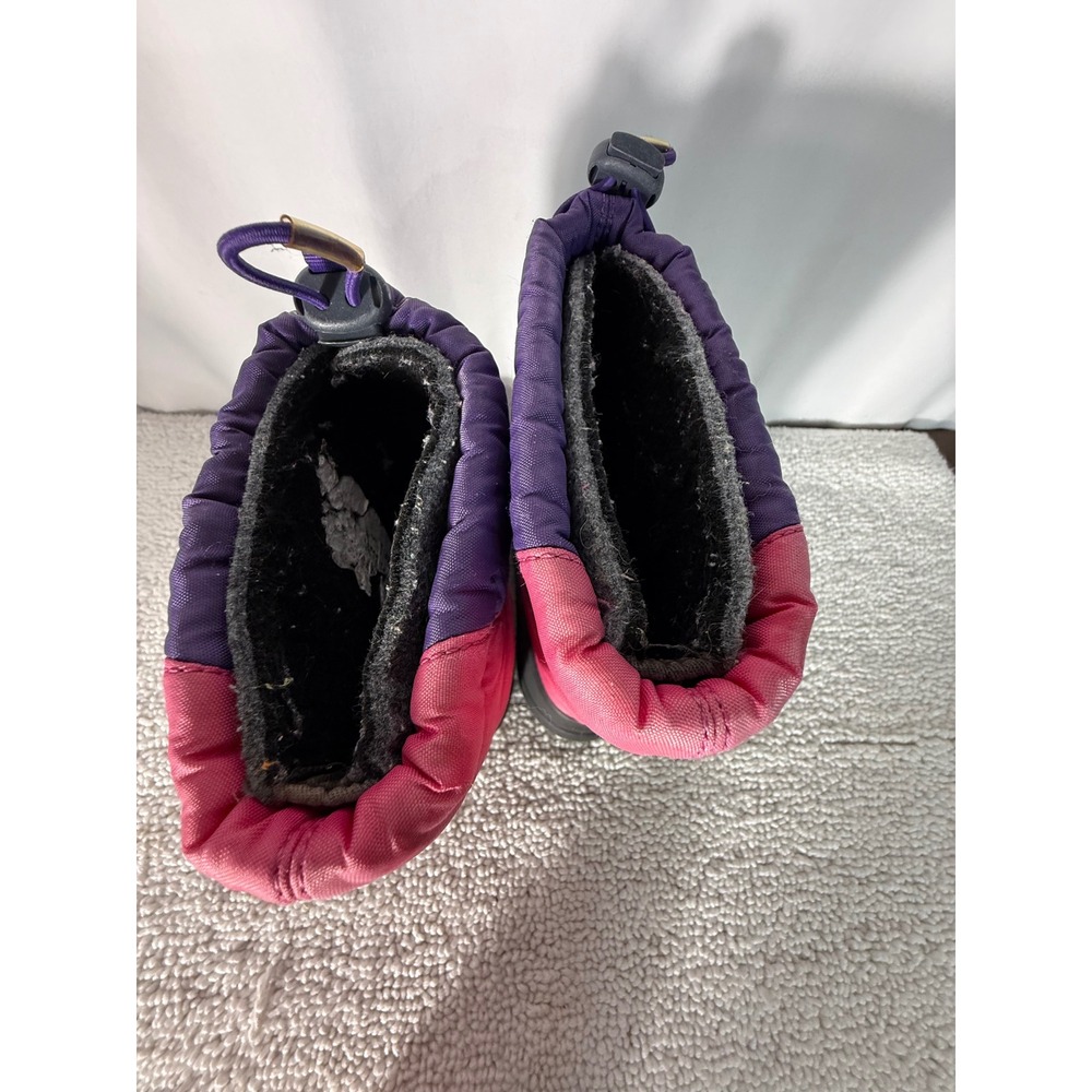 Sorel Kids Pink Purple Snow Boots Waterproof Winter Insulated NY1799-600 Size 1 - Picture 8 of 12